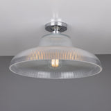 Antique Brass Railway Ceiling Light Fixture, 40cm