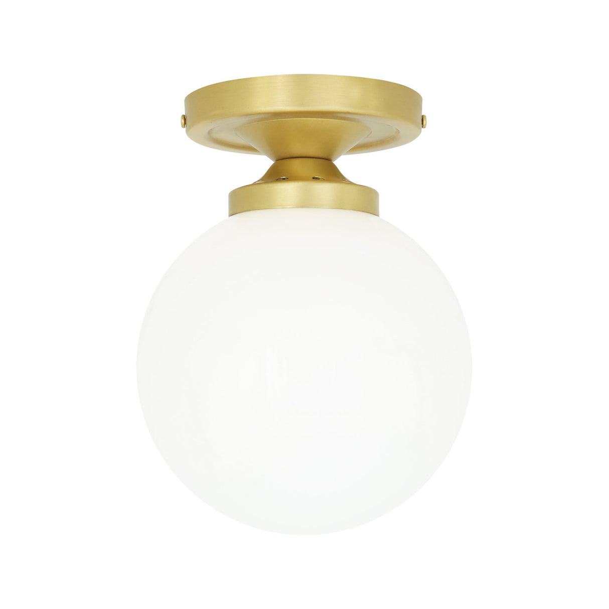 Antique Brass Yaounde Flush Globe Ceiling Light Fixture