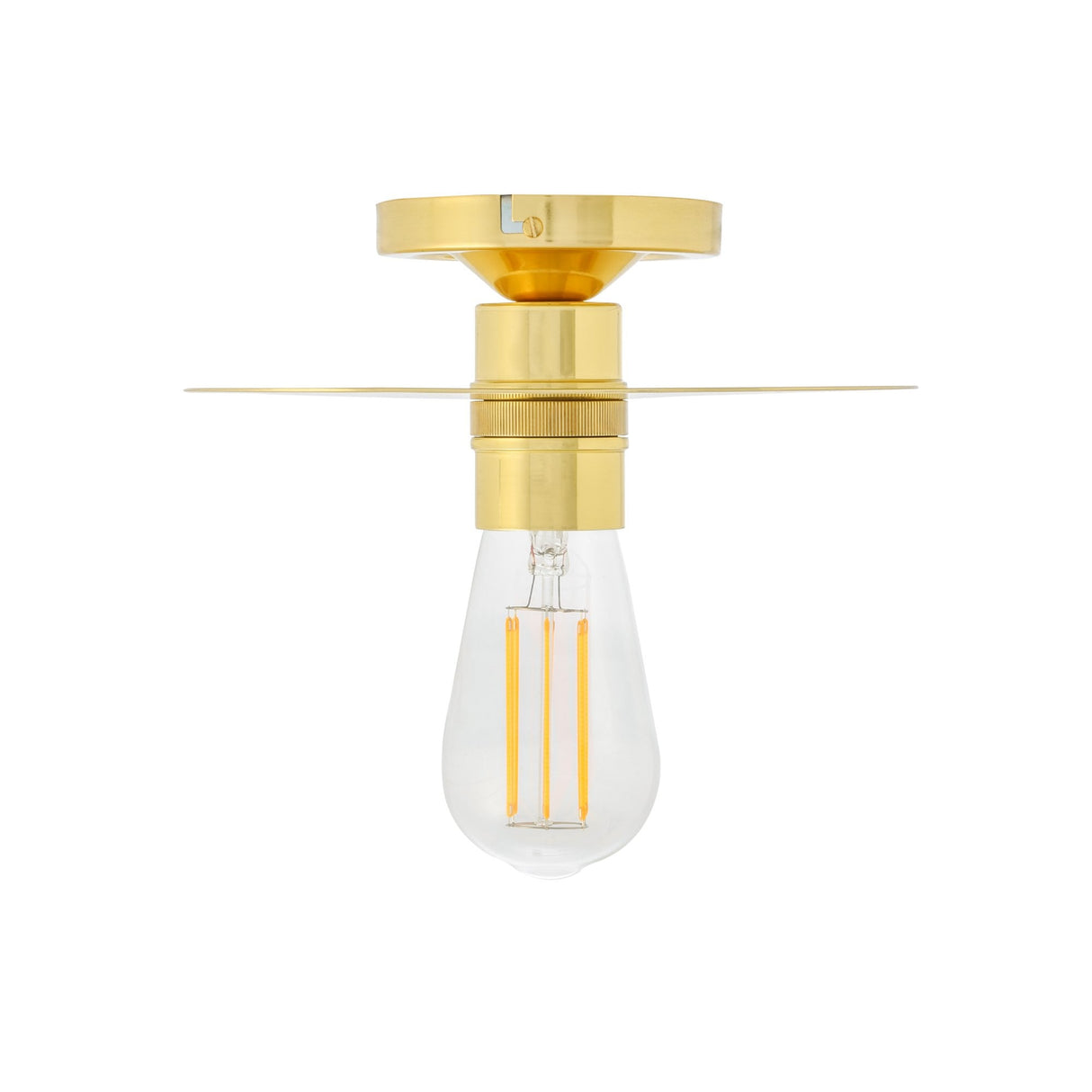 Kigoma Vintage Brass Ceiling Light Fixture