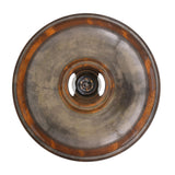 Geneva Industrial Ceiling Light, Antique Brass Finish
