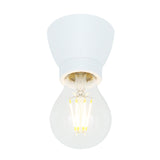 Sleek Black Porcelain Flush Light Fixture: Modern Baltimore Design