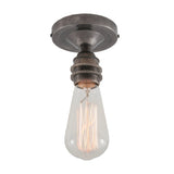 Antique Brass Vintage Flush Ceiling Light by Bexter