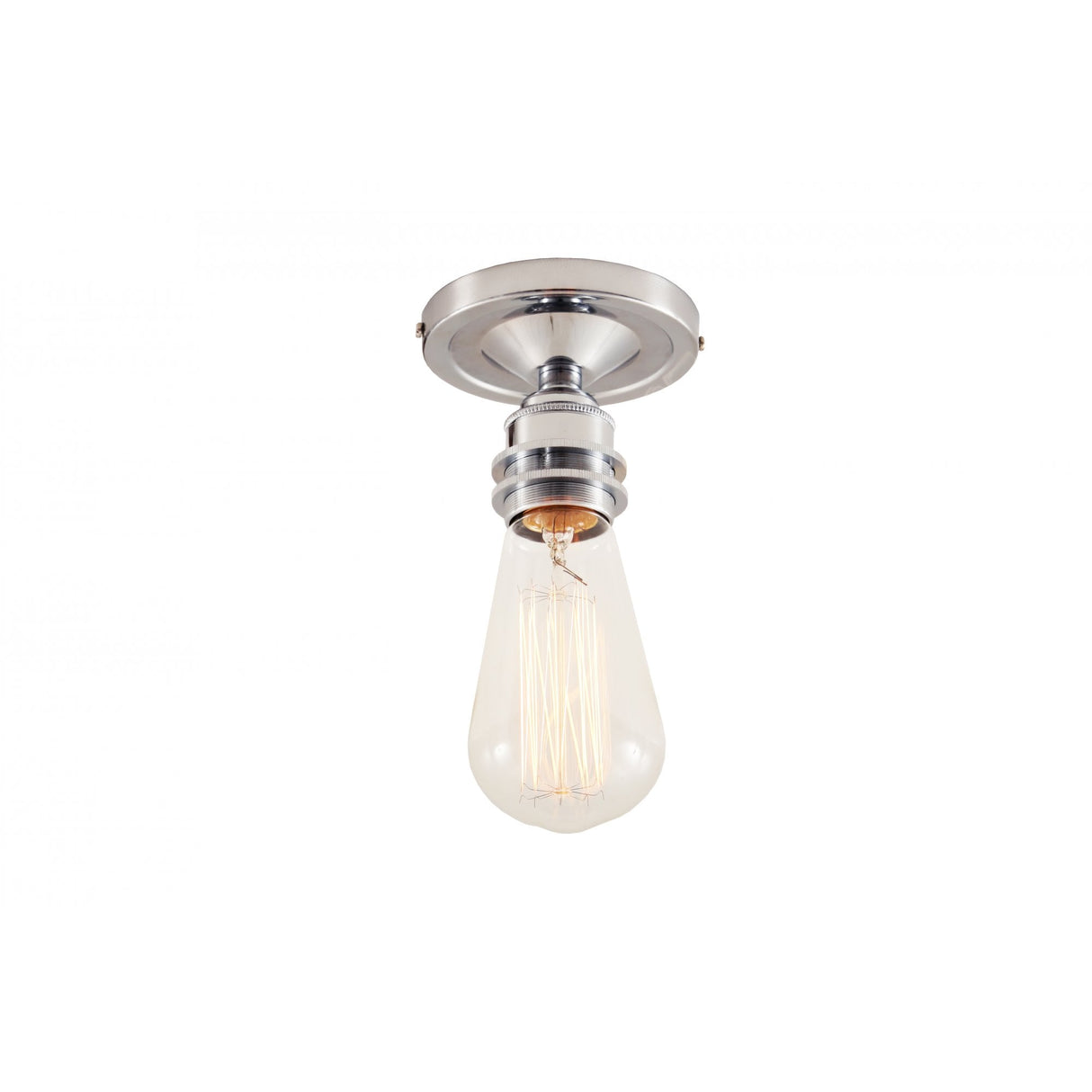 Antique Brass Vintage Flush Ceiling Light by Bexter