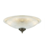Nicosa Classic Brass Halophane Flush Ceiling Light GL133