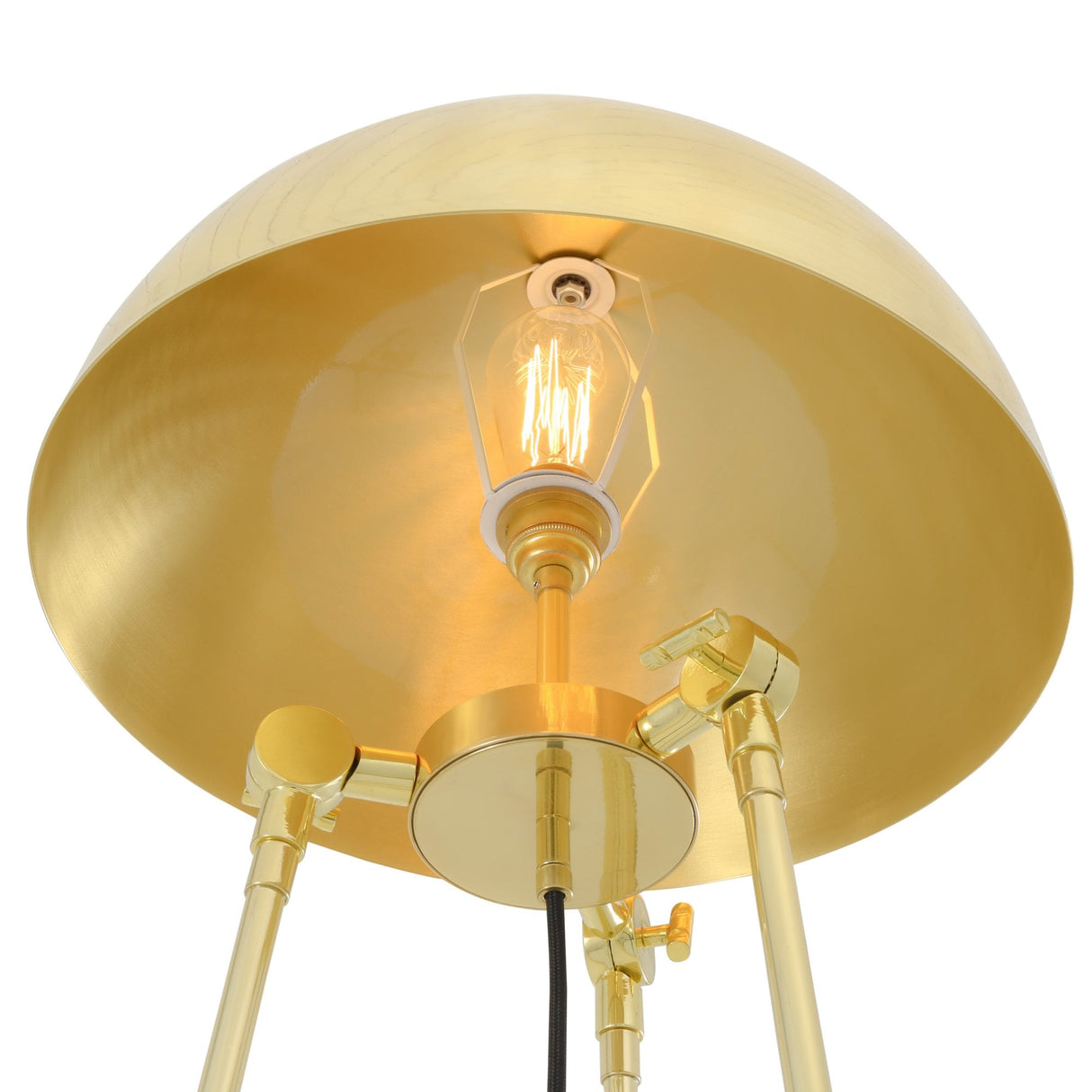 Maua Brass Floor Lamp - Oceanic Elegance in Antique Finish