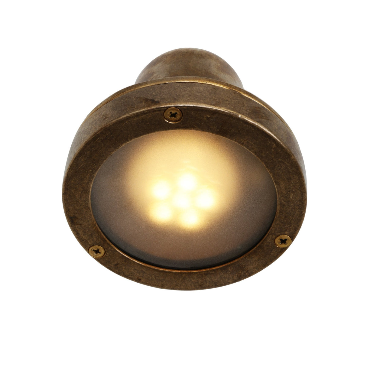 Thames Elegant Brass Outdoor Spotlight