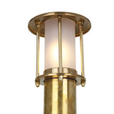 Antique Brass Yarrow Outdoor Garden Bollard Light