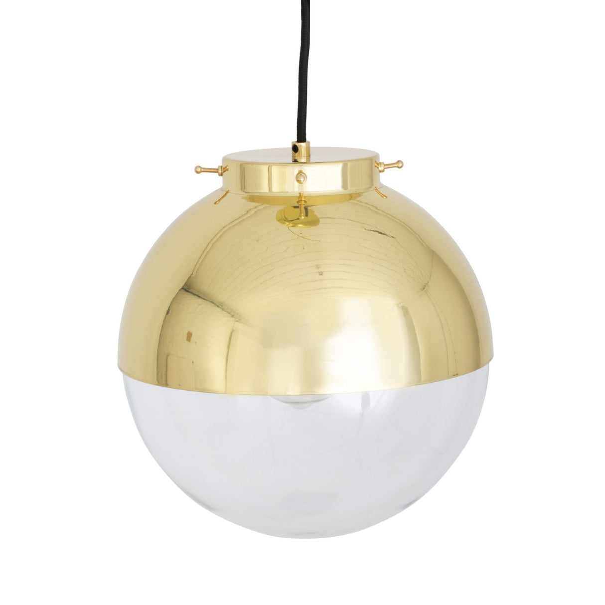 Antique Brass Florence Globe Pendant Light
