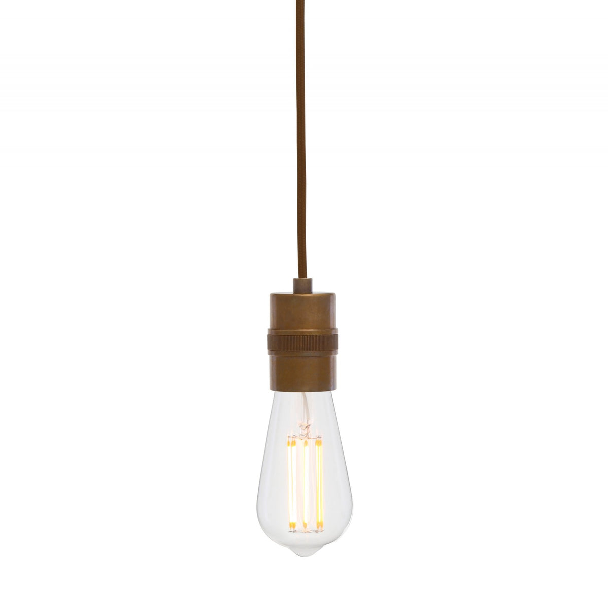 Devon Antique Brass Minimalist Pendant Light