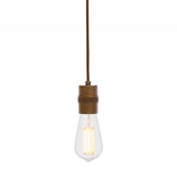 Devon Antique Brass Minimalist Pendant Light