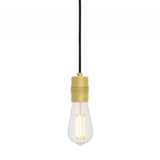 Devon Antique Brass Minimalist Pendant Light