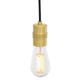 Devon Antique Brass Minimalist Pendant Light
