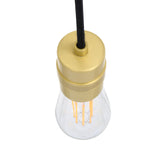 Devon Antique Brass Minimalist Pendant Light