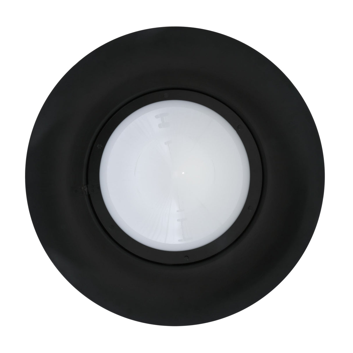 Knightsdale Nautical Pendant Light, Matte Black Finish with Opal Glass Shade