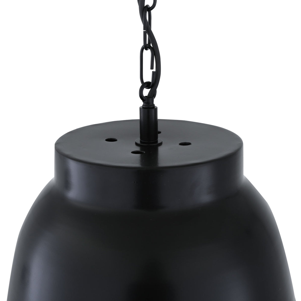 Knightsdale Nautical Pendant Light, Matte Black Finish with Opal Glass Shade