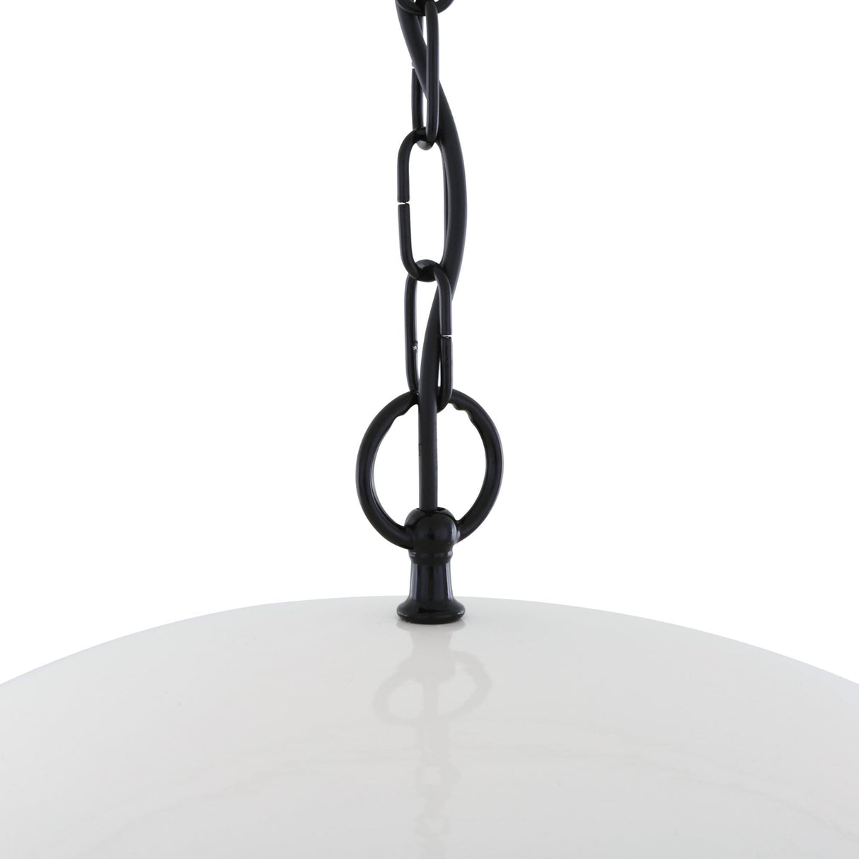 Elegant Goma Pendant Light in White with Gold Leaf Interior