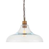 Clifton Vintage Railway-Inspired Brass Pendant Light