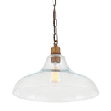 Clifton Vintage Railway-Inspired Brass Pendant Light