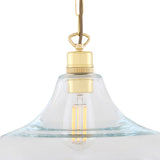 Clifton Vintage Railway-Inspired Brass Pendant Light