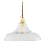 Clifton Vintage Railway-Inspired Brass Pendant Light