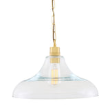 Clifton Vintage Railway-Inspired Brass Pendant Light