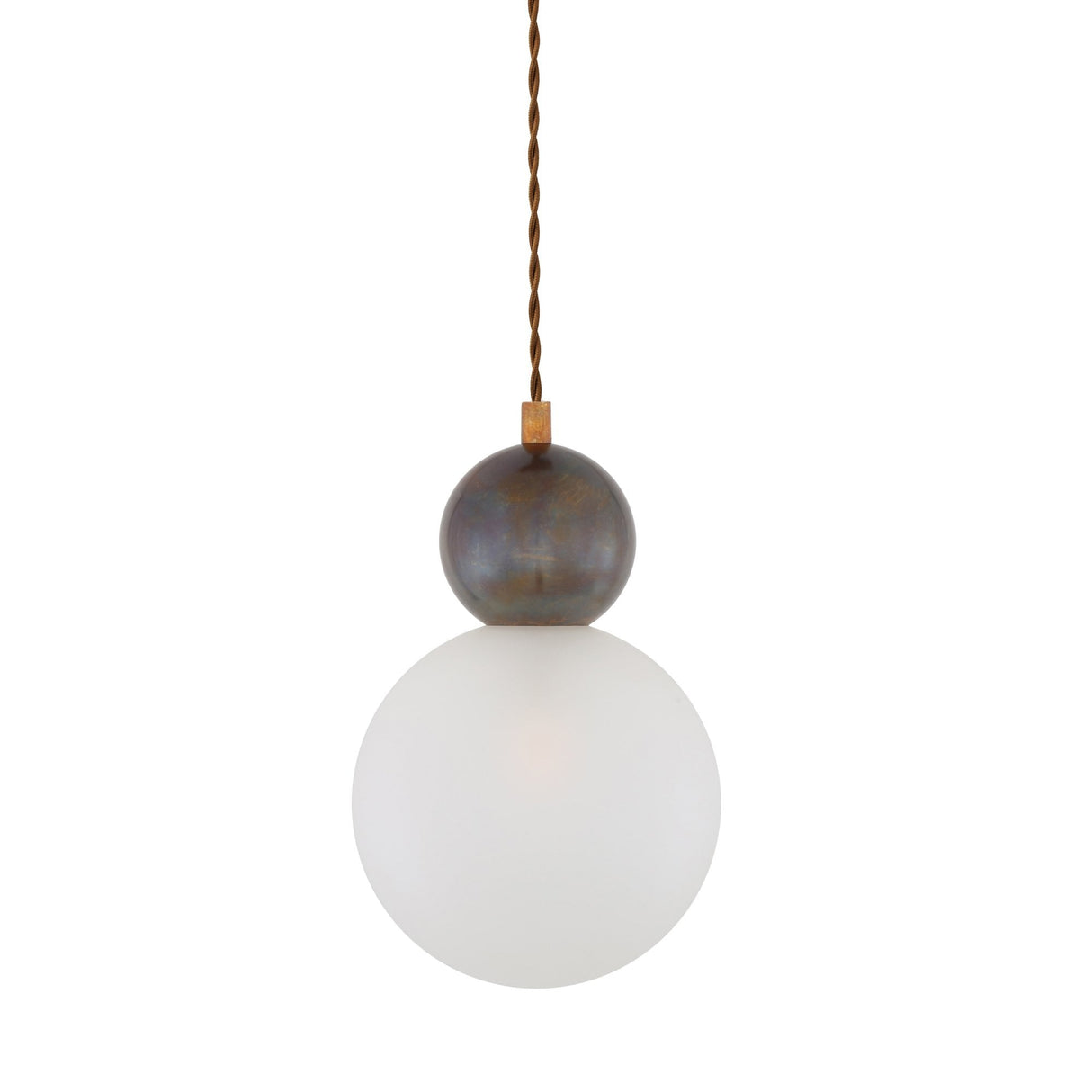 Helena Pendant Light with Clear Glass and Antique Brass Finish