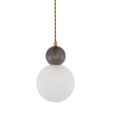 Helena Pendant Light with Clear Glass and Antique Brass Finish