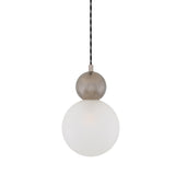 Helena Pendant Light with Clear Glass and Antique Brass Finish