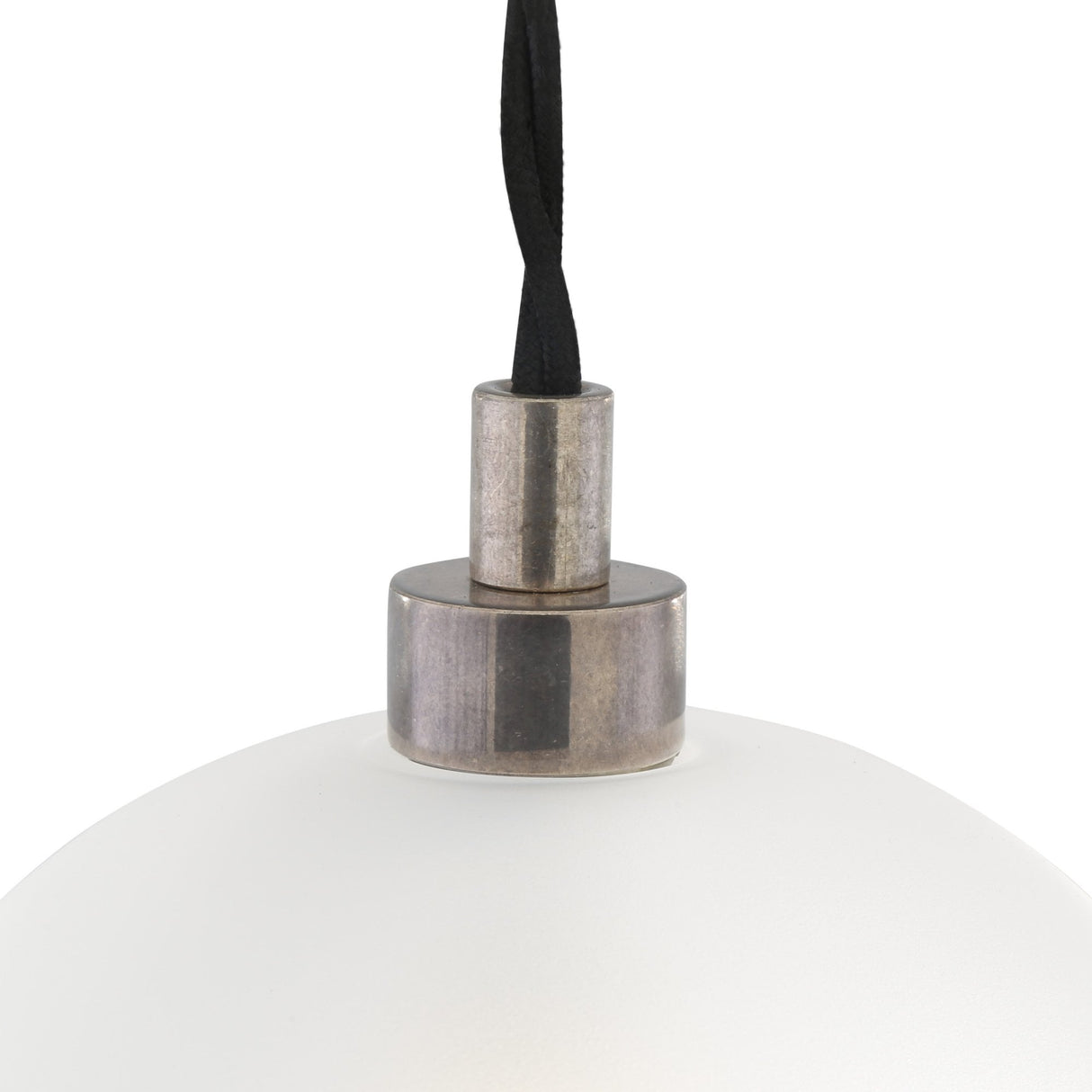 Antique Brass Globe Pendant Light with Clear Glass by Madlin