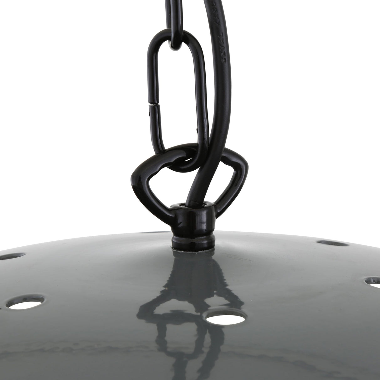 Modern Industrial Black & White Cage Pendant