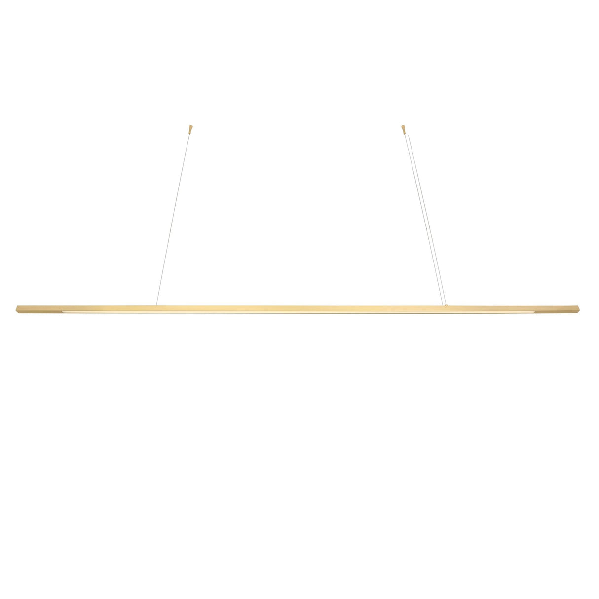 Elegant Brass Linear Pendant Light – Fairfield Collection
