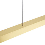 Elegant Brass Linear Pendant Light – Fairfield Collection