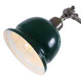Elegant Nico Lamp in Antique Silver with Sleek Black Shade