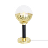 Elegant Florence Antique Brass and Glass Table Lamp