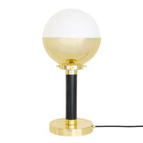 Elegant Florence Antique Brass and Glass Table Lamp