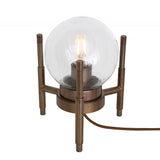 Eske Modern Glass and Brass Table Lamp