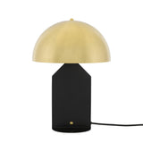 Sleek Brass & Matte Black Pencil Table Lamp