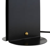 Sleek Brass & Matte Black Pencil Table Lamp