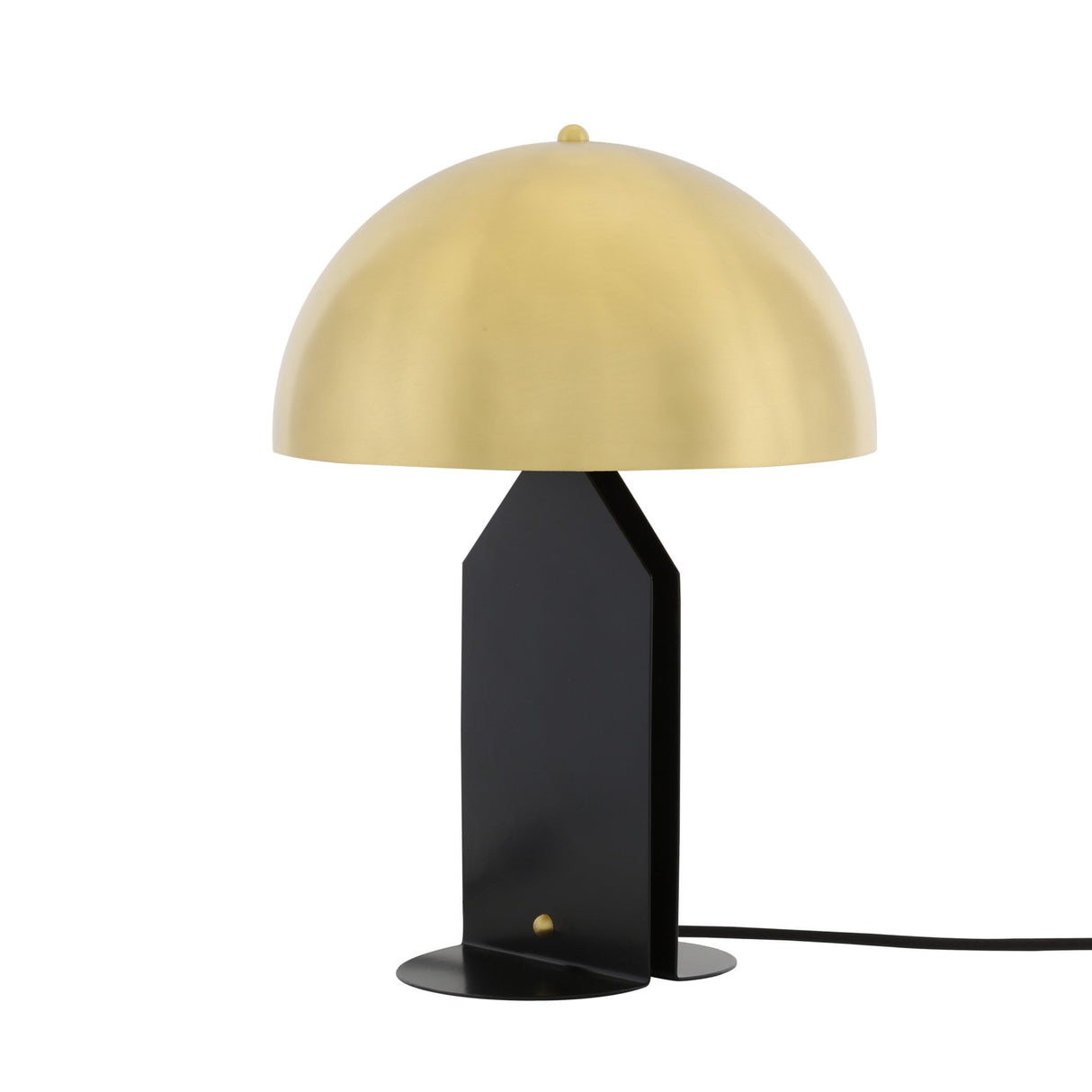 Sleek Brass & Matte Black Pencil Table Lamp