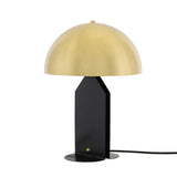 Sleek Brass & Matte Black Pencil Table Lamp