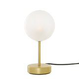 Helena Modern Brass and Glass Table Lamp with 15cm Globe Shade