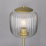 Vintage Elegance Table Lamp, Brass & Matte Black Finish