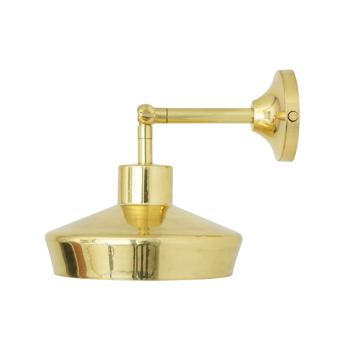 Elegant Antique Brass Wall Sconce
