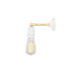Elegant Black & Brass Cabra Wall Sconce