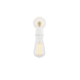 Elegant Black & Brass Cabra Wall Sconce