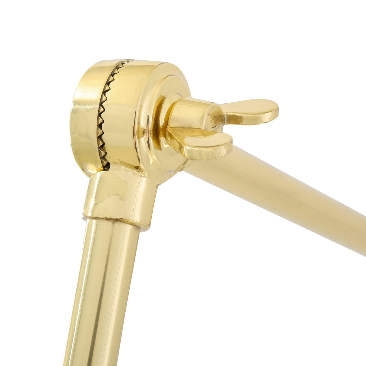 Elegant Brass and Black Shade Wall Sconce - Adjustable Height