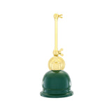 Elegant Brass and Black Shade Wall Sconce - Adjustable Height