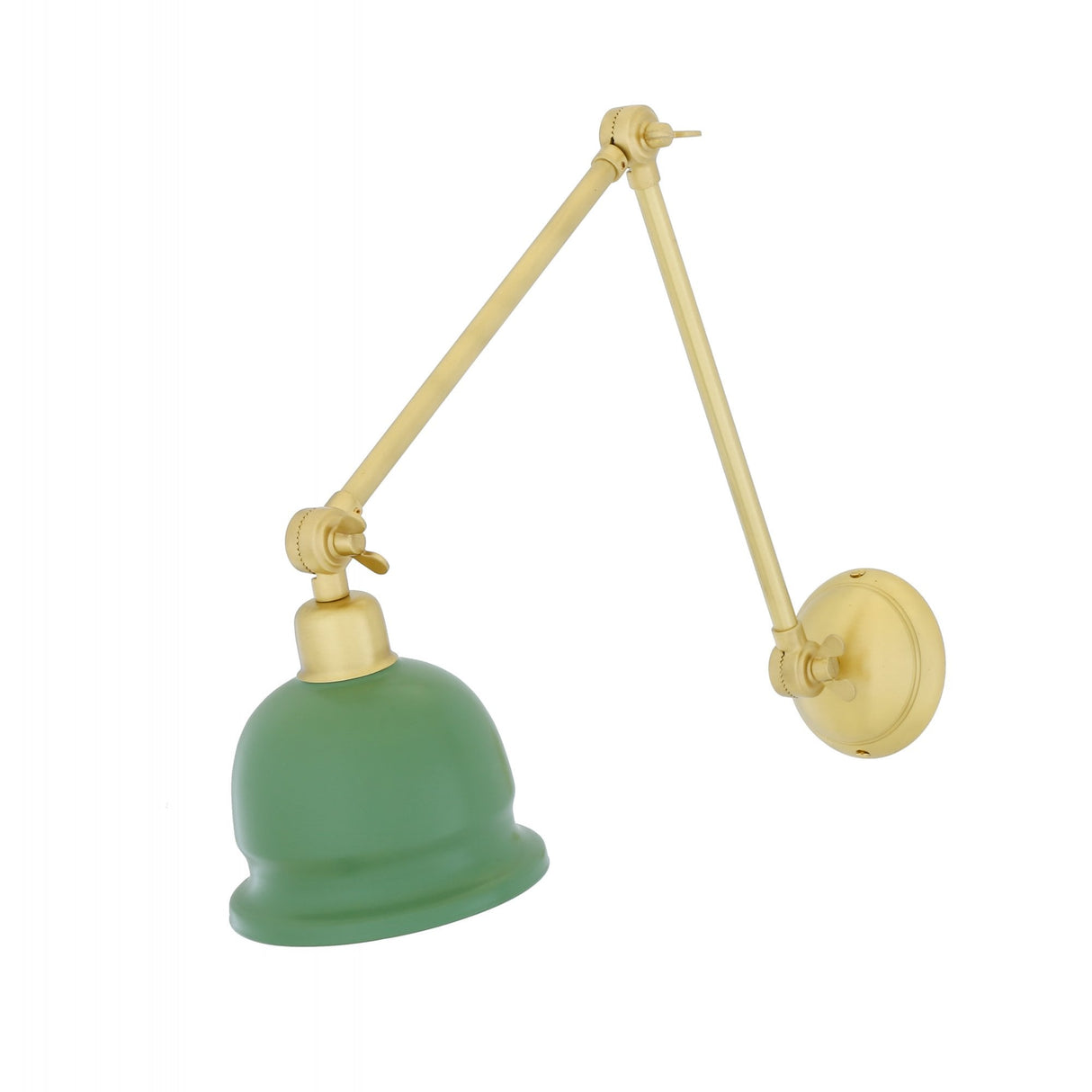 Elegant Brass Wall Sconce with Black Shade