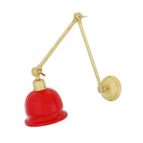 Elegant Brass Wall Sconce with Black Shade
