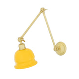 Elegant Brass Wall Sconce with Black Shade
